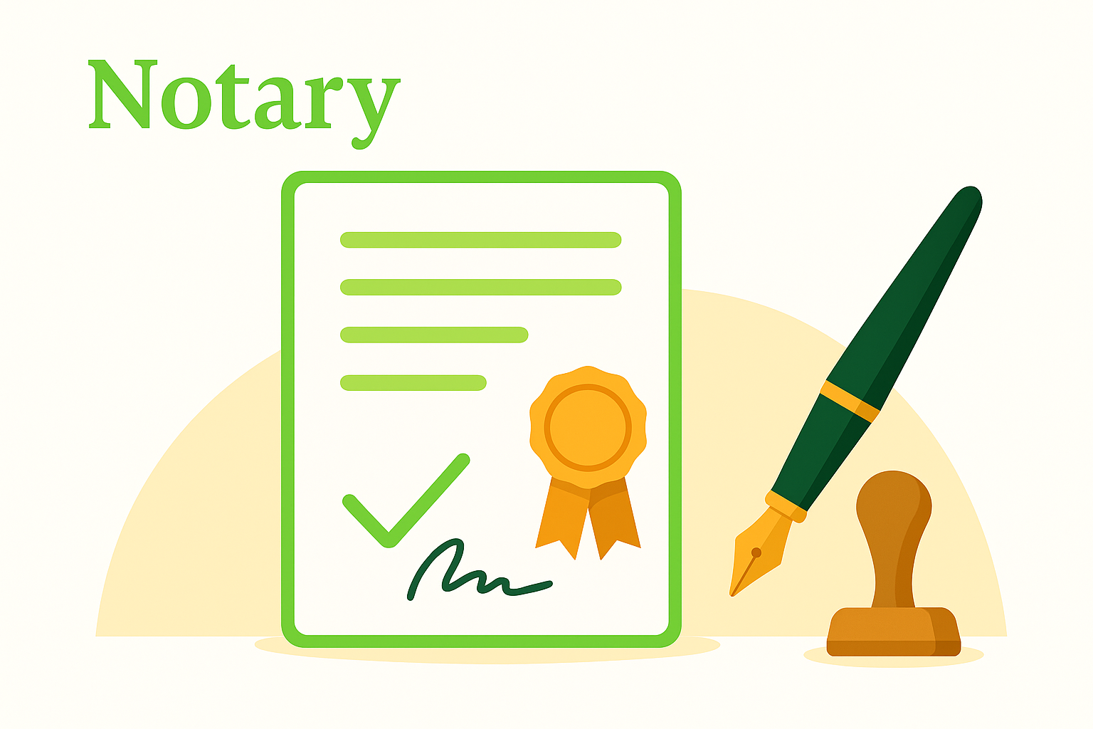 Notary Service Illustration